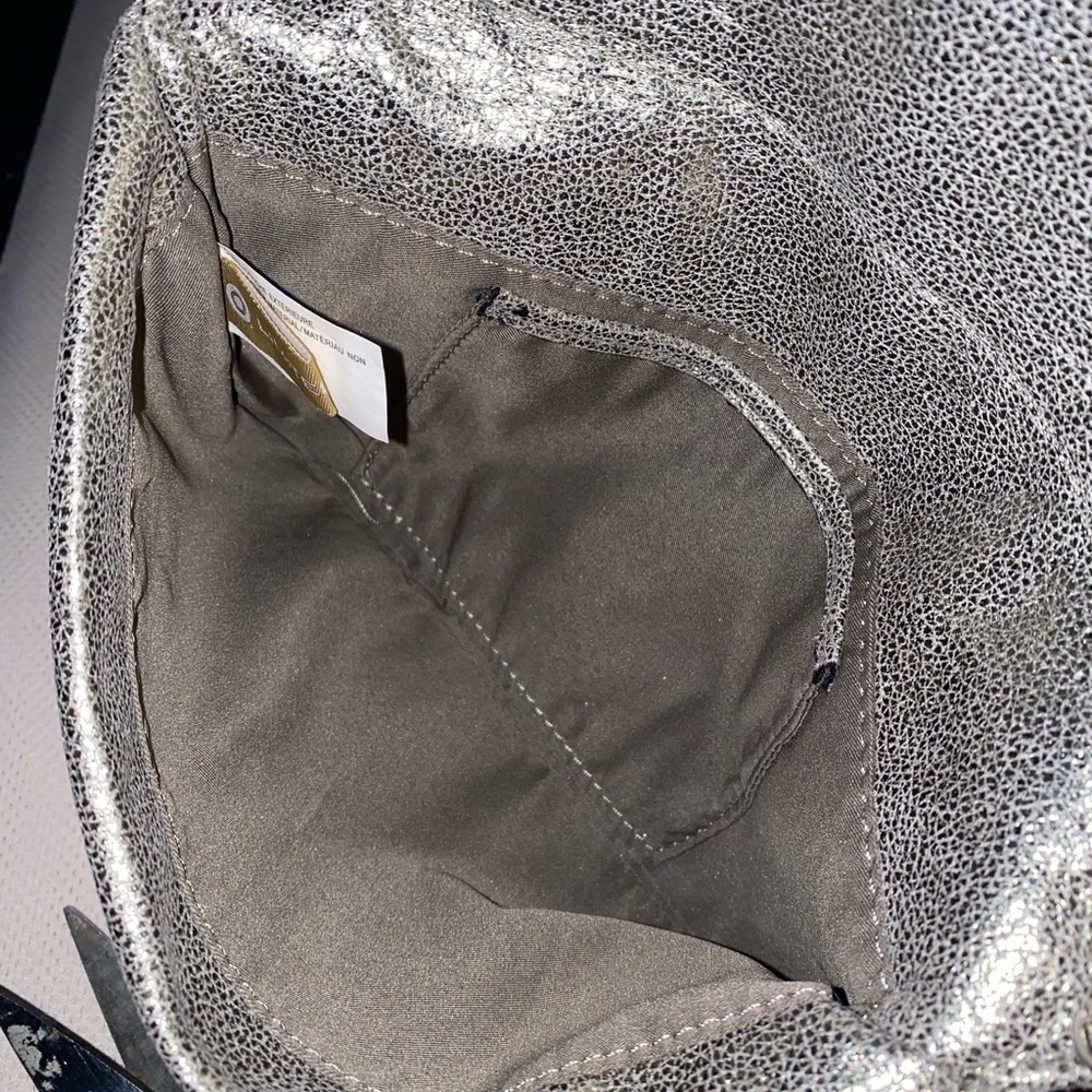 Soft Gray Micro Suede Envelope Clutch | Minimalist Evening Neutral - Picture 6 of 7